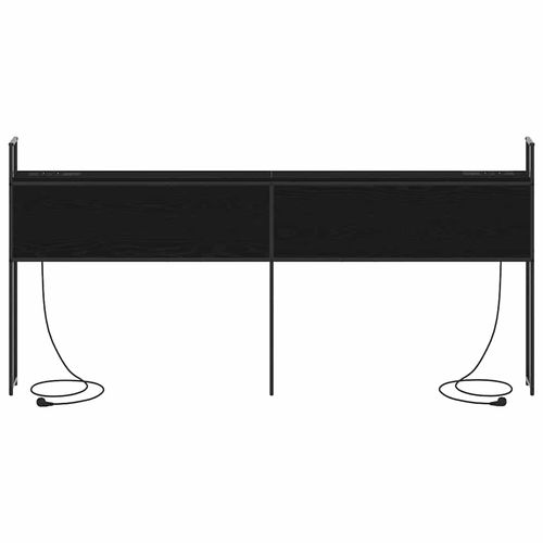 Szafka z Ładowaniem Czarny dąb 200 cm Materiał drewnopochodny na Arena.pl