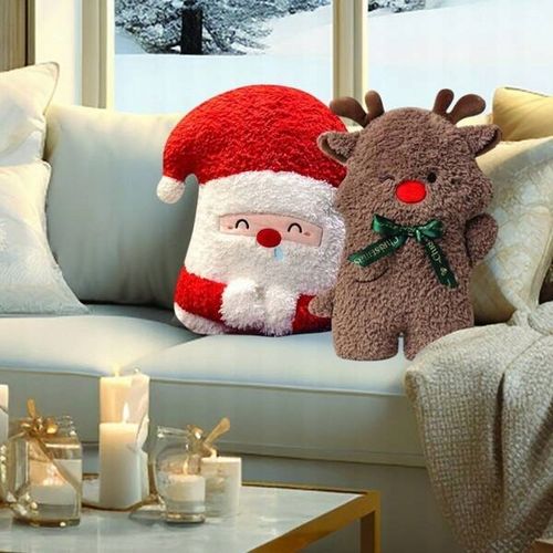 ECARLA poduszka welurowa Brązowa Renifer 40cm PDS16 na Arena.pl