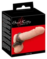 bad kitty triple ring czarny - elastyczny system pierścieni tpe