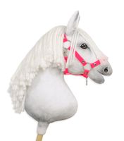 kantar regulowany dla konia hobby horse a3 - neon pink