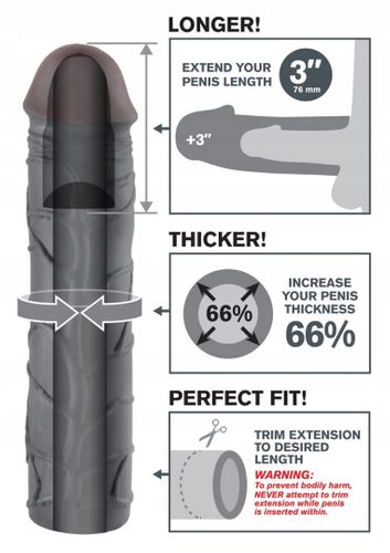 Czarna przedłużka 23cm na Arena.pl