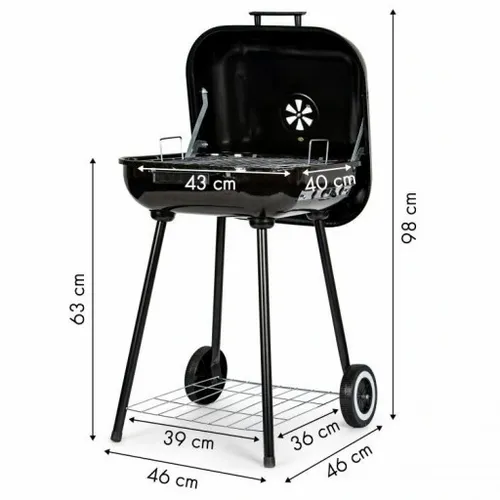 Grill węglowy Modern Home 43 x 40 cm na Arena.pl