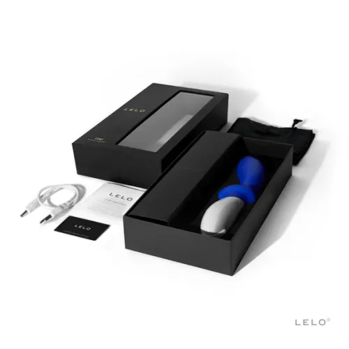 lelo loki federal blue - wibrujący masażer prostaty, silikonowy, usb na Arena.pl