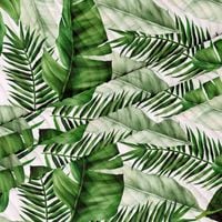 Tkanina Sztruksowa z Wzorem Liści 1m x 140cm do Pokrowców i Poduszek