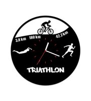 Zegar ścienny z płyty winylowej Triathlon IM 67.8