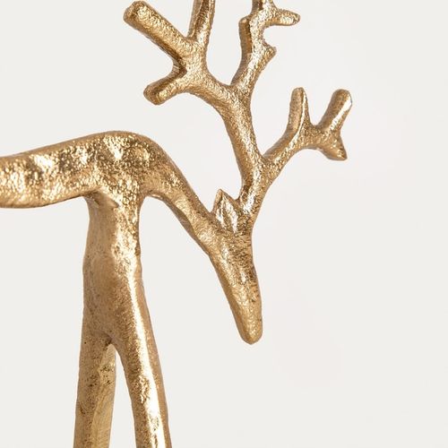 Renifer dekoracja ozdoba figurka świąteczna AGRI złoty 20x18cm HOMLA na Arena.pl