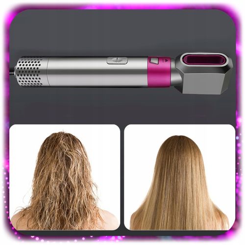 Lokówko-suszarka 5w1 Wielofunkcyjna JONIZACJA SZCZOTKA LOKI REGULACJA 1000W na Arena.pl