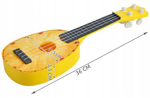Gitara Ukulele dla Dzieci Gitarka Owocowa Ananas na Arena.pl