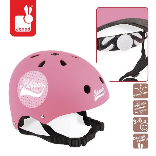Janod - Kask różowy 47-54 cm na Arena.pl