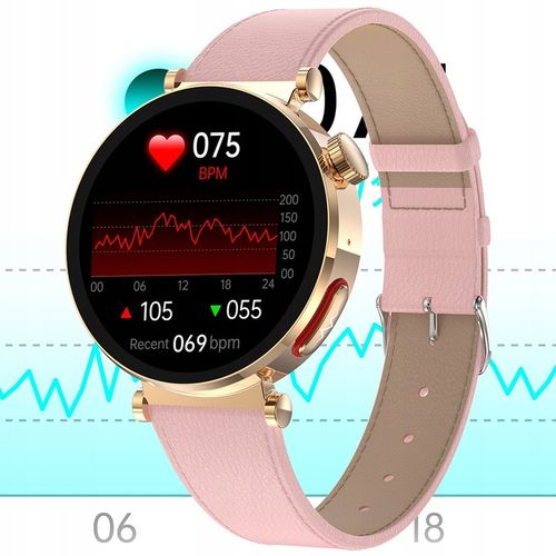 SMARTWATCH DAMSKI ZEGAREK POMIAR CUKRU EKG ROZMOWY SMART WATCH MENU PL na Arena.pl