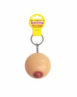 super fun key chain, one squishy boob