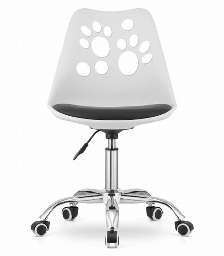 Krzesło obrotowe PRINT - biało-czarne na Arena.pl