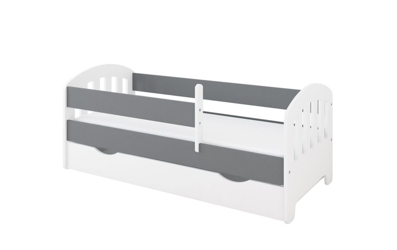 Łóżko CLASSIC II 160 x 70 szuflada + barierka ochronna + MATERAC na Arena.pl