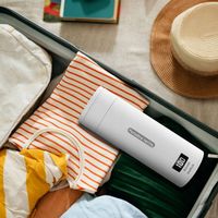 PODRÓŻNY CZAJNIK ELEKTRYCZNY 380 ML, PRZENOŚNY KUBEK GRZEWCZY 300 W, BIAŁY