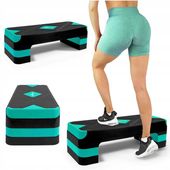 STEP DO ĆWICZEŃ AEROBIKU 3 STOPNIE CARDIO FITNESS ANTYPOŚLIZGOWY REGULOWANY