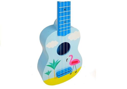 Ukulele 53 cm Gitara Niebieskie Flaming na Arena.pl