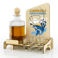 Karafka barek kieliszki prezent na URODZINY 40 50