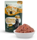 Zdrowa karma dla starszych kotów bez GMO, cukru i zbóż Lucky Lou DRÓB 125g