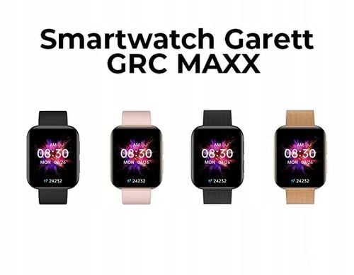 SMARTWATCH GARETT GRC MAXX CZARNY STALOWY na Arena.pl