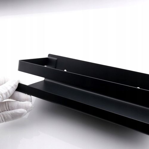 Koszyk Półka Łazienkowa Czarna Wisząca Stal Loft na Arena.pl