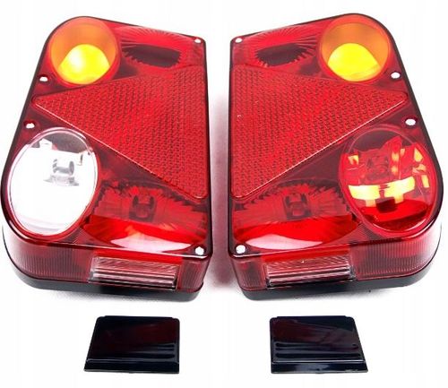 Lampy tylne do przyczepy lawety + wiązka instalacja 5m 13PIN na Arena.pl