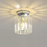LAMPA SUFITOWA E27 GŁOWI PLAFON KRYSZTALOWY CHROM DO SALONU NOWOCZESNA