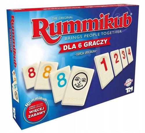 Gra Rummikub wersja XP liczbowa dla całej rodziny od 2 do 6 graczy na Arena.pl