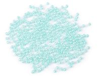 PEREŁKI GLANCE KORALIKI DO RĘKODZIEŁA HANDMADE DEKORACJI MIĘTOWE 3MM 100SZT
