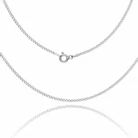 PANCERKA SREBRNY ŁAŃCUSZEK 925 DAMSKI MĘSKI 1.4 45 cm