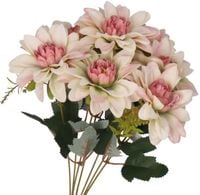 DALIA W BUKIECIE SZTUCZNE KWIATY JAK ŻYWE 42 CM DUŻY BUKIET GĘSTY
