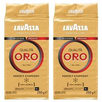 2 KAWY MIELONE LAVAZZA QUALITA ORO ZŁOTA ARABICA CZARNE GOLD 500G AKSAMITNE