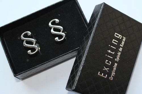 Spinki do mankietów EXC PARAGRAF Prezent dla Radcy Prawnika w pudełku na Arena.pl