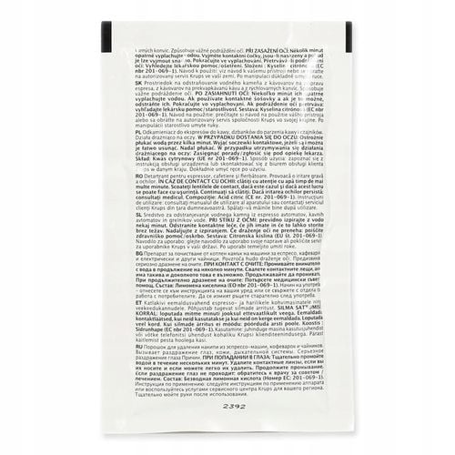 ODKAMIENIACZ ekspresów KRUPS F054 AntiCALC KIT na Arena.pl