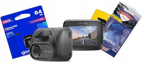 Wideorejestrator Mio Mivue C595W Kamerka HDR Wifi GPS + Karta 64GB i zapach na Arena.pl