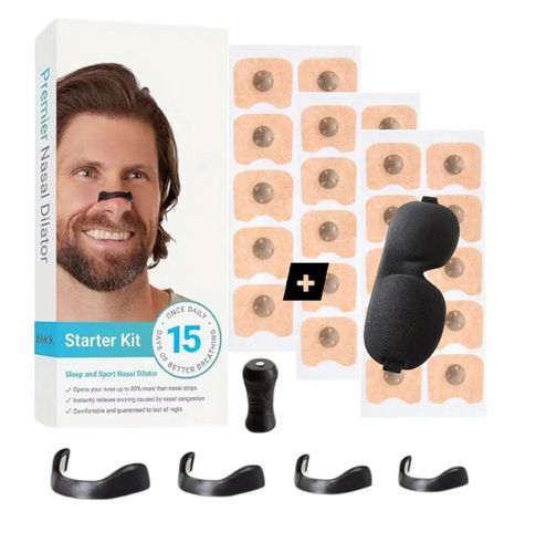 Rozszerzacz do nosa opaski przeciw chrapaniu 30dni + GRATIS OPASKA NA OCZY na Arena.pl