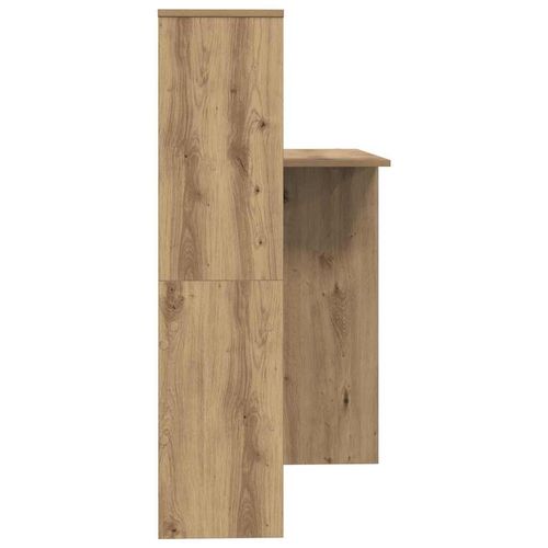 Biurko z półką dąb artisan 131.5 x 50 x 106.5 cm na Arena.pl