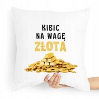 Prezent Poduszka Dla Kibica Na Wagę Złota Z Nadrukiem Ze Zdjęciem