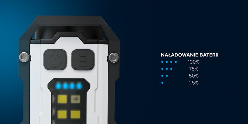 Latarka LED Newell EDC Nyks  Solid - biała zdjęcie 7