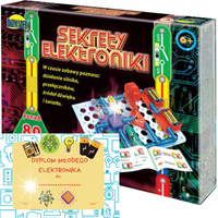 SEKRETY ELEKTRONIKI ZESTAW NAUKA I ZABAWA 80 OPCJI