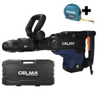 Młot wyburzeniowy CELMA Pro PRWg45GEO 1700W SDS-MAX 45J + miara MAKITA 3,5m