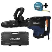 Młot wyburzeniowy CELMA Pro PRWg45GEO 1700W SDS-MAX 45J + miara MAKITA 3,5m