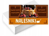 Wizytówki firmowe reklamowe 100szt dużo wzorów NALEŚNIKI NALEŚNIKARNIA