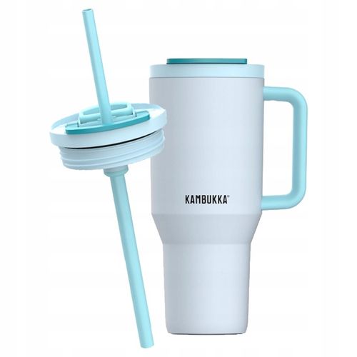 Kubek termiczny ze słomką Kambukka RIO 950 ml - Frosty Coconut na Arena.pl