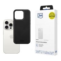 apple iphone 15 pro max - 3mk hardy apple silky leather magcase