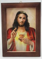obraz religijny 10x15cm serce jezusa