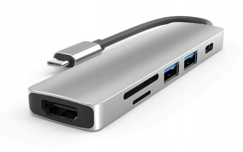 Stacja dokująca USB-C 3.2 HUB 2x USB HDMI czytnik kart SD MINI MACOS WINDOW na Arena.pl