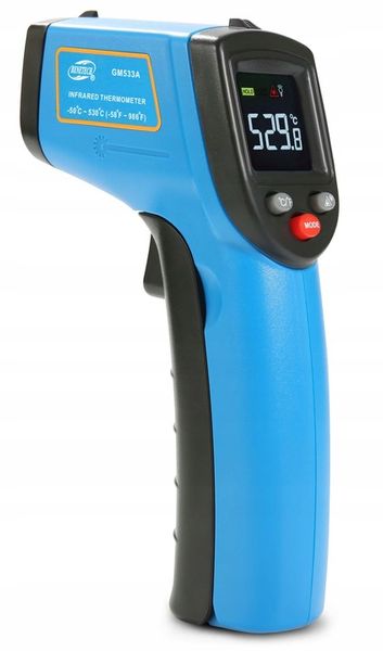 PIROMETR TERMOMETR LASEROWY BEZDOTYKOWY NA PODCZERWIEŃ EMISYJNOŚĆ -50+530°C zdjęcie 11