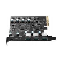 Karta rozszerzeń adapter do komputera PC PCI PCIe 3x USB Gen.2 2x USB-C