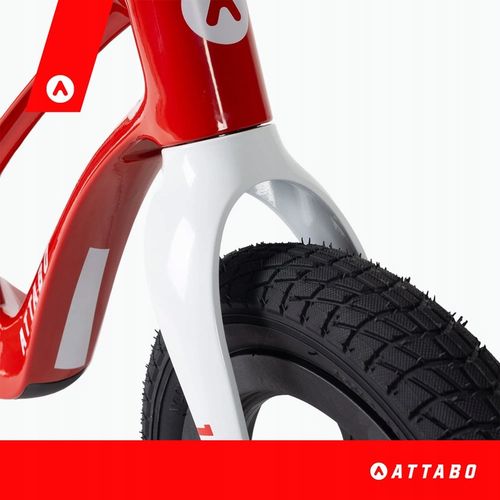 Rowerek biegowy ATTABO Brisk S magnezowy czerwony 12" ultra lekki 3,8 kg na Arena.pl