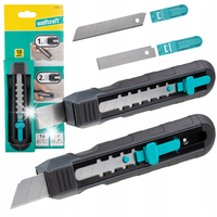WOLFCRAFT Nóż skrobak do fug podwójne łamane ostrze 2w1 18 mm WF4333000